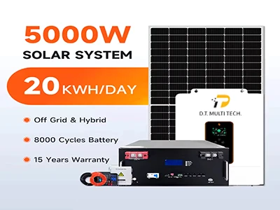 Panew solari u sistema tal-batterija għad-dar